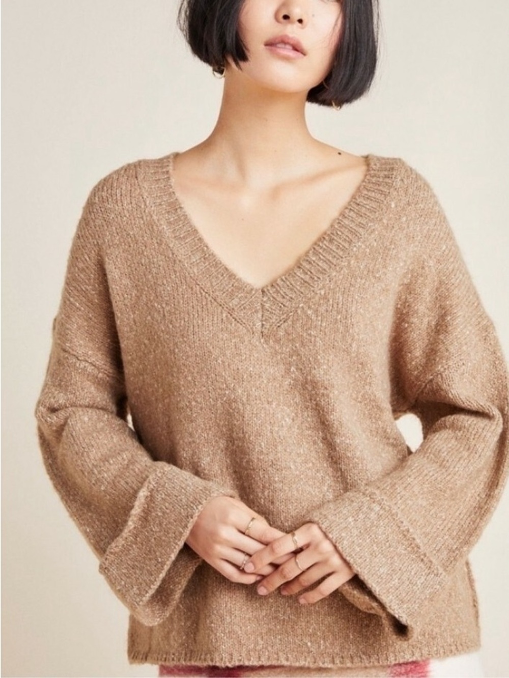 Anthropologie Bell Sleeve Sweater